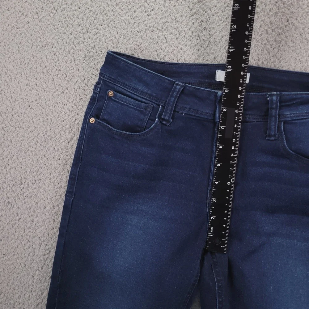 KENSIE Jeans Size 6/28 Skinny Leg Mid Rise Dark Wash Stretch Denim‎ 28x27